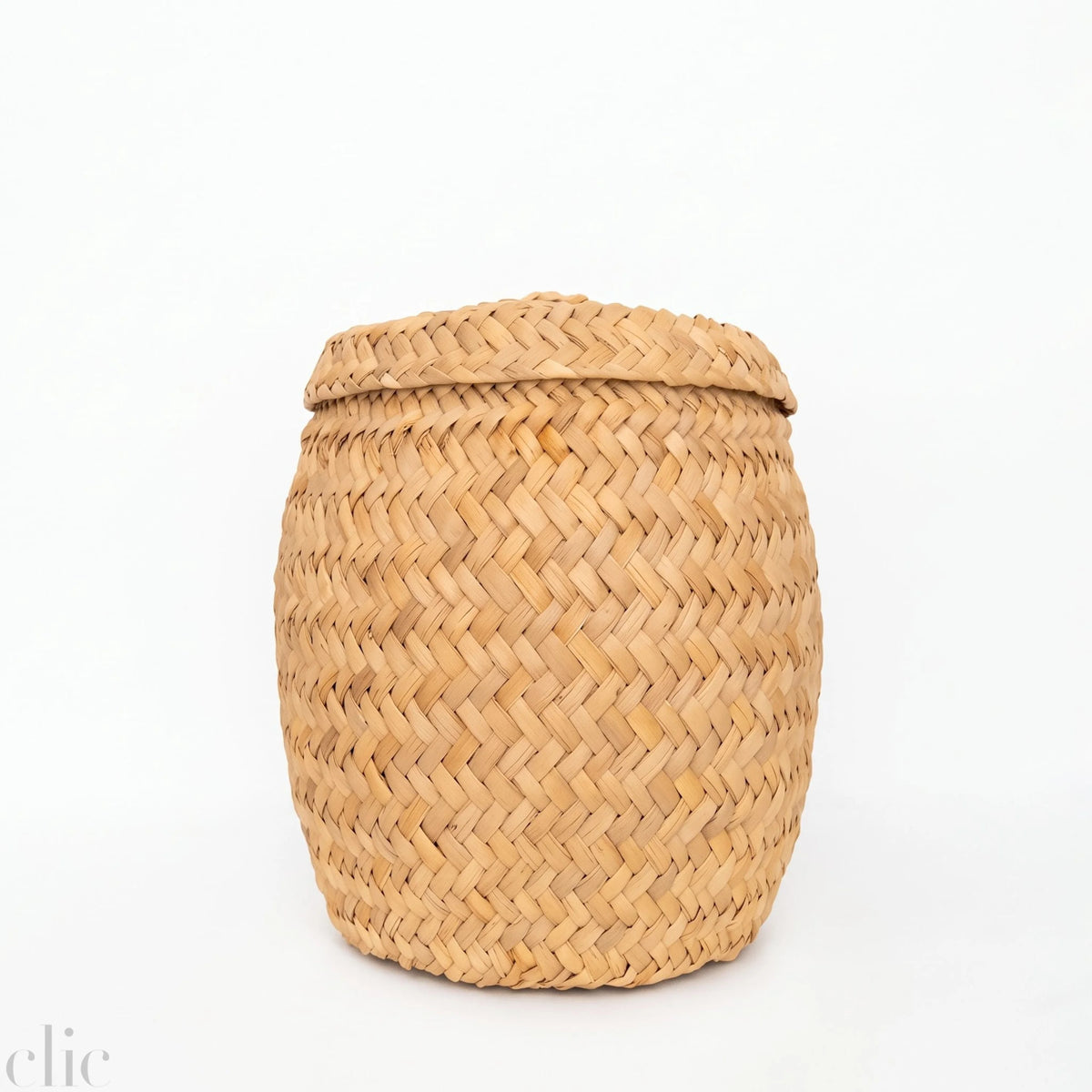 Paracas Lidded Basket in Natural
