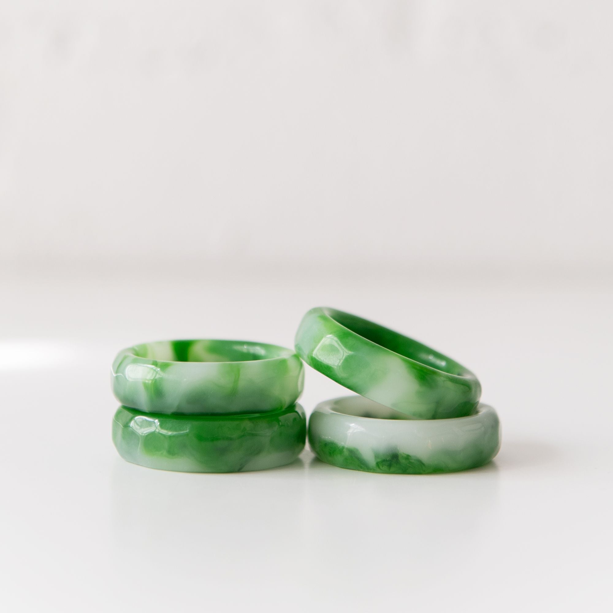 Sherbert Napkin Rings set of 4 in Lime, from Dot and Army