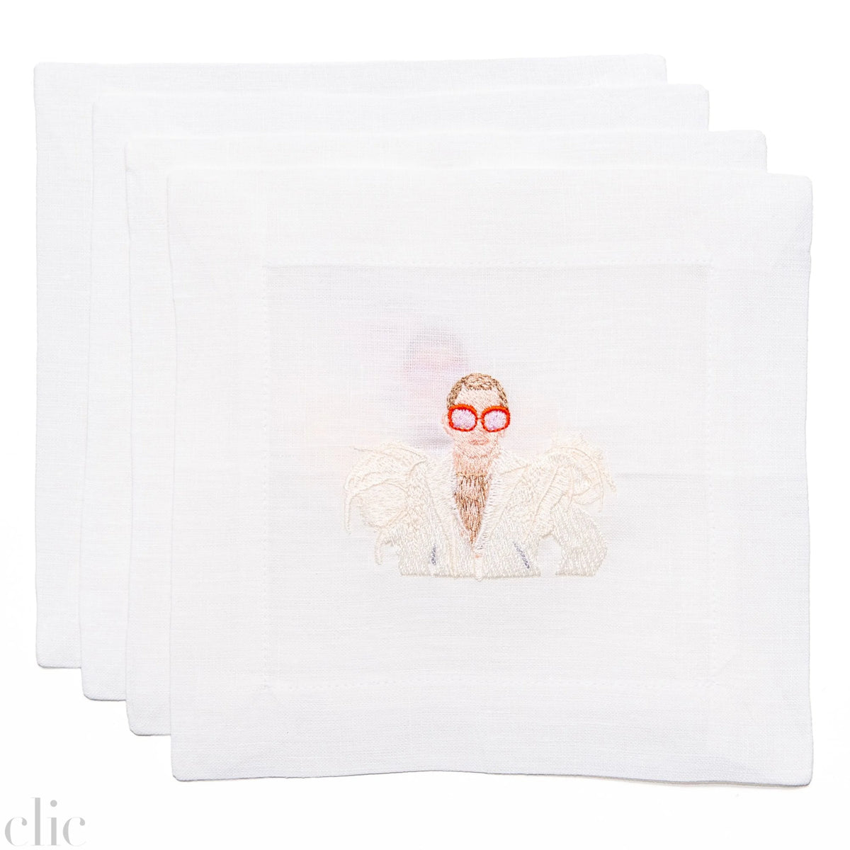 Elton John Cocktail Napkins, from Lettermade