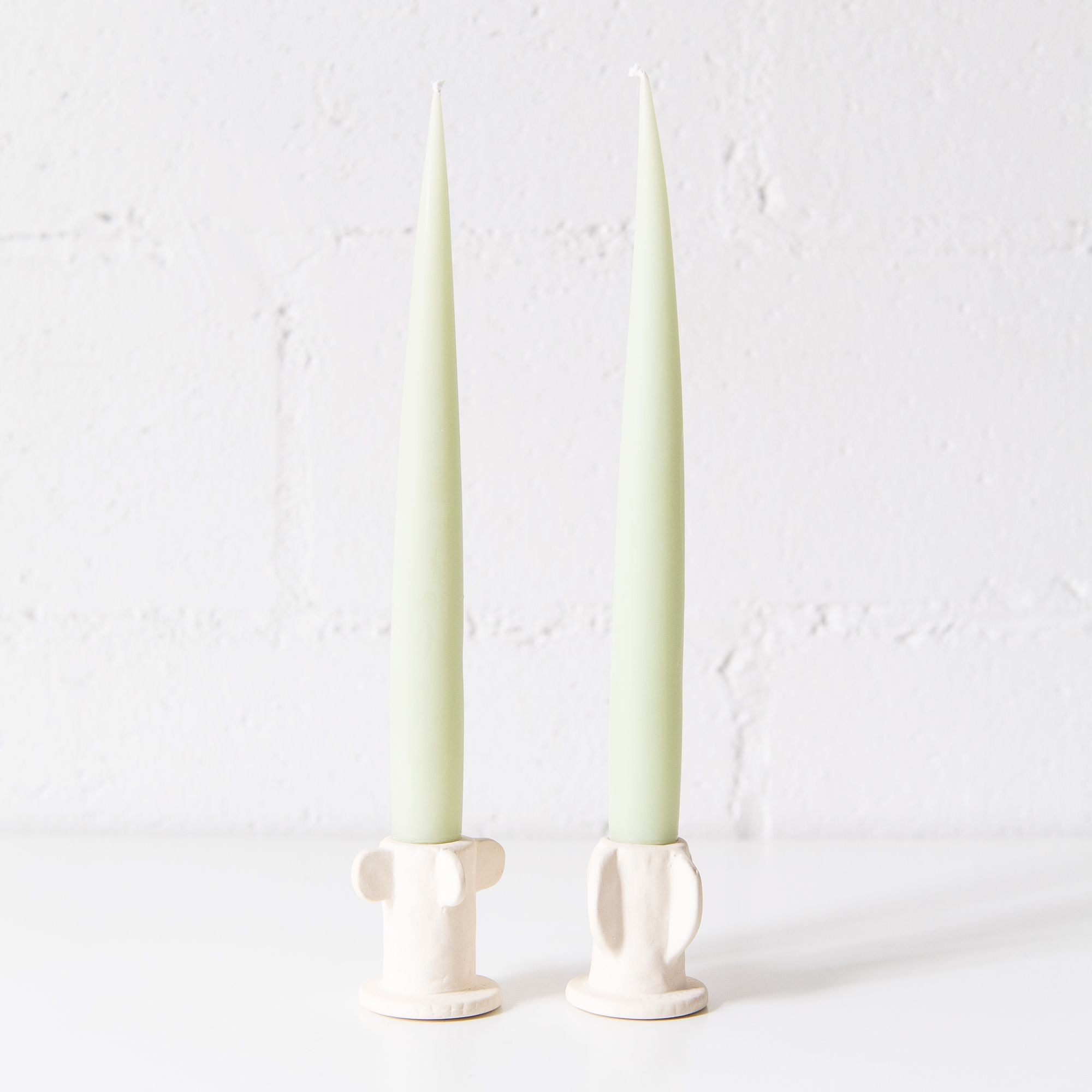 Apollo Taper Candle in Celadon, from Greentree Home