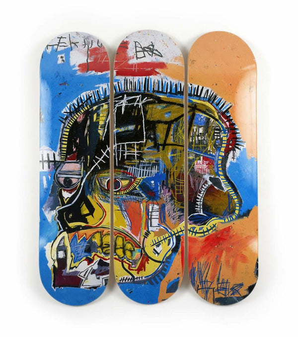 Jean-Michel Basquiat Skull Skateboard from The Skateroom