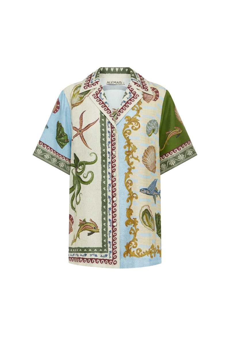 Bath House Silk Shirt, from Alemais