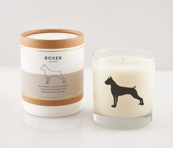 Boxer Dog Breed Soy Candle, from Scripted Fragrence