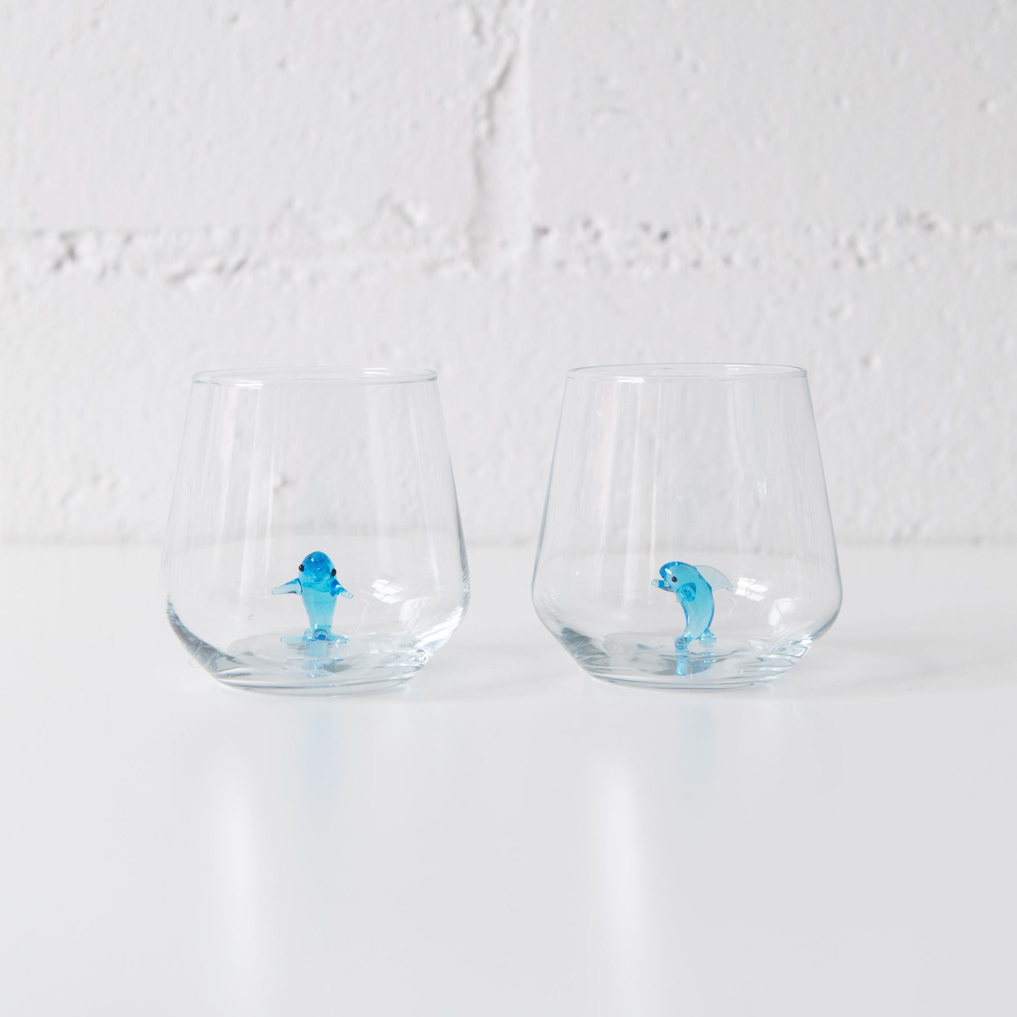 Dolphin Drinking Glass, from Minizoo