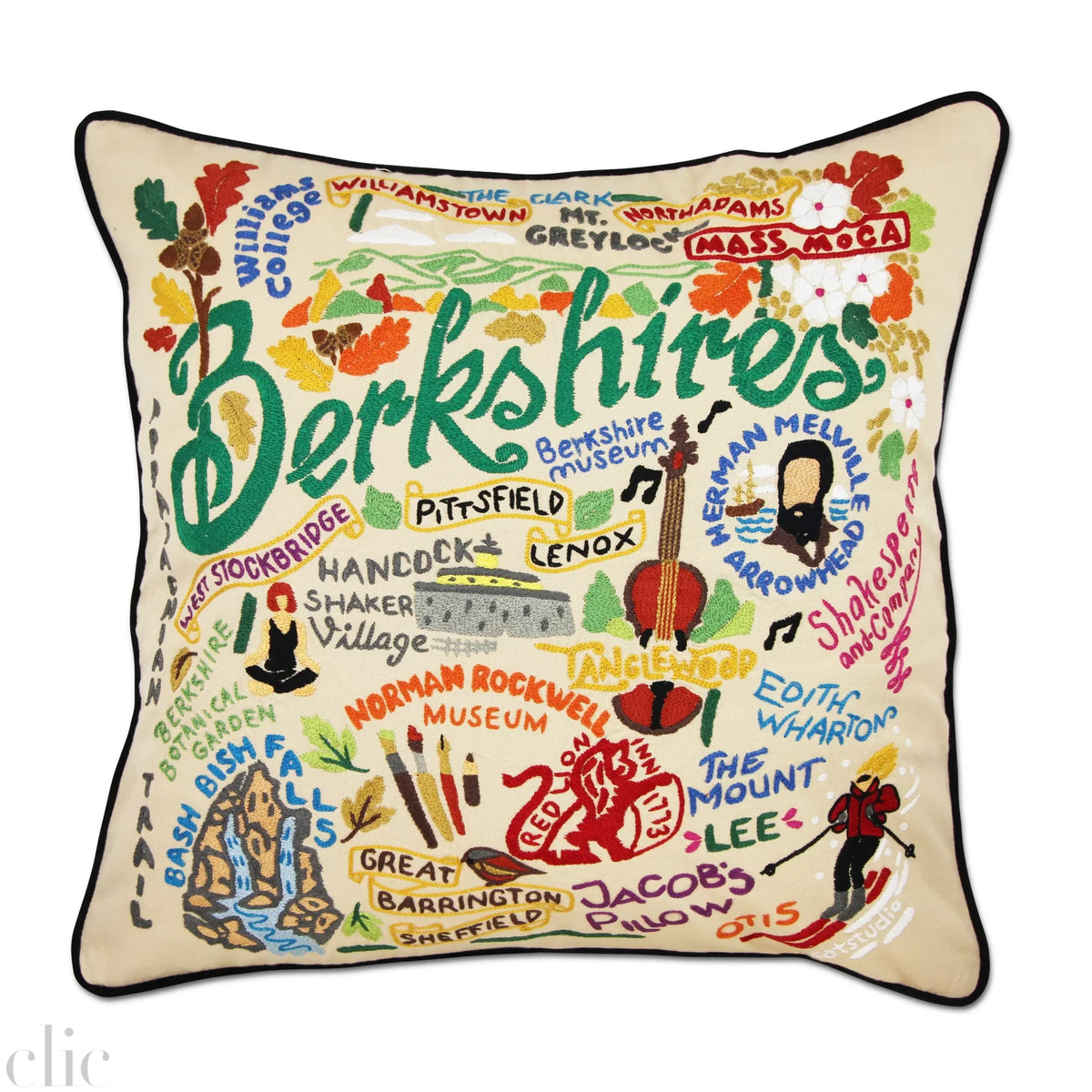 Berkshire Embroidered Pillow