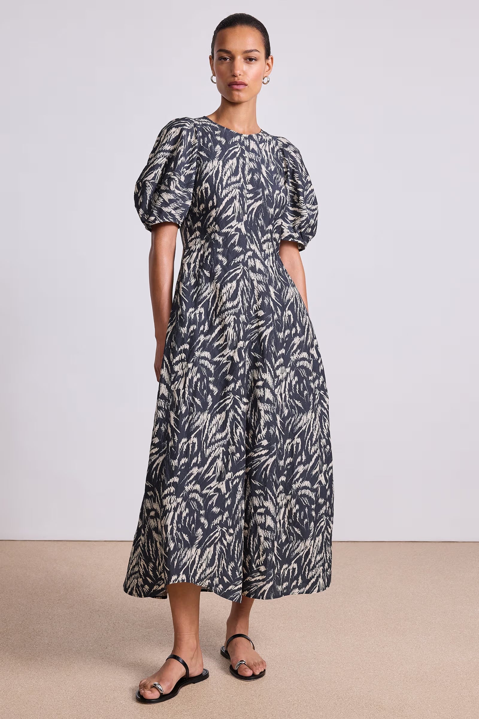 Bettina Animal Midnight Maxi Dress, from Apiece Apart