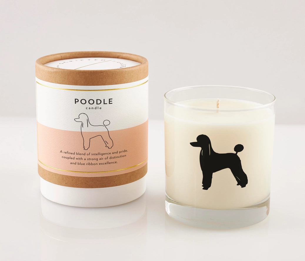 Poodle Dog Breed Soy Candle, from Scripted Fragrance