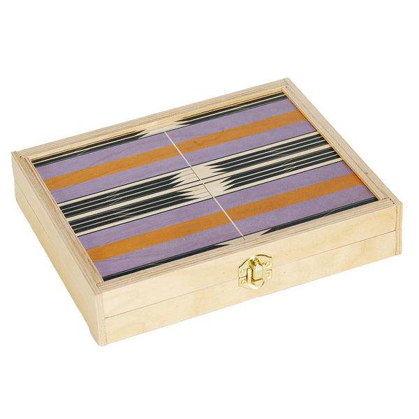 Blake Travel Backgammon set in Lilac, from Wolfum