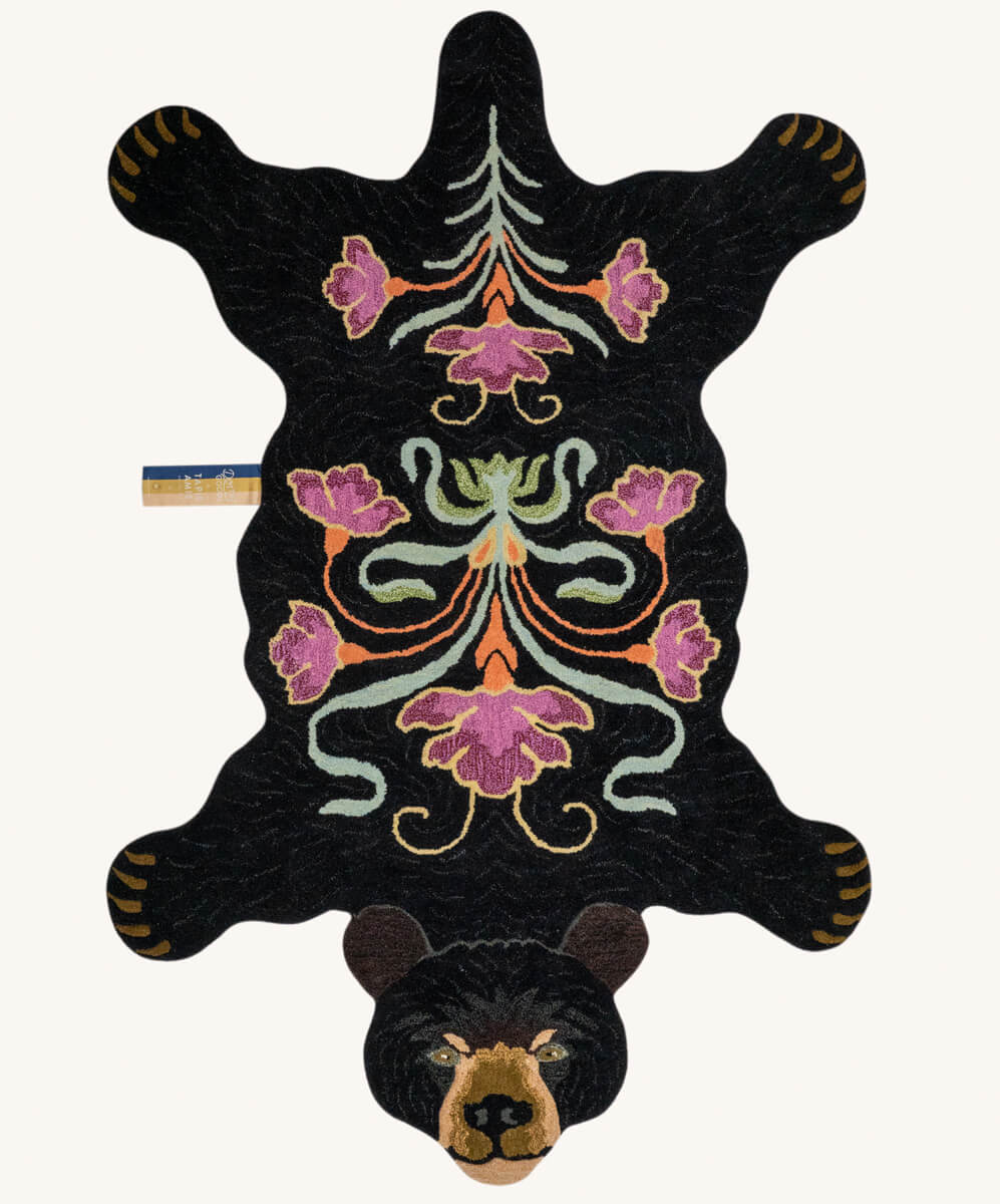 Extra Large Blooming Bear Rug, from Doing Goods