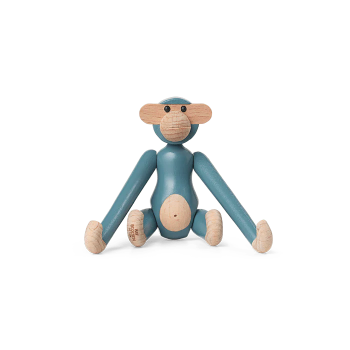 Mini Monkey in Vintage Blue, from Kay Bojesen