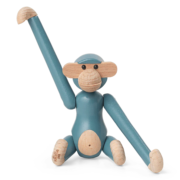 Mini Monkey in Vintage Blue, from Kay Bojesen