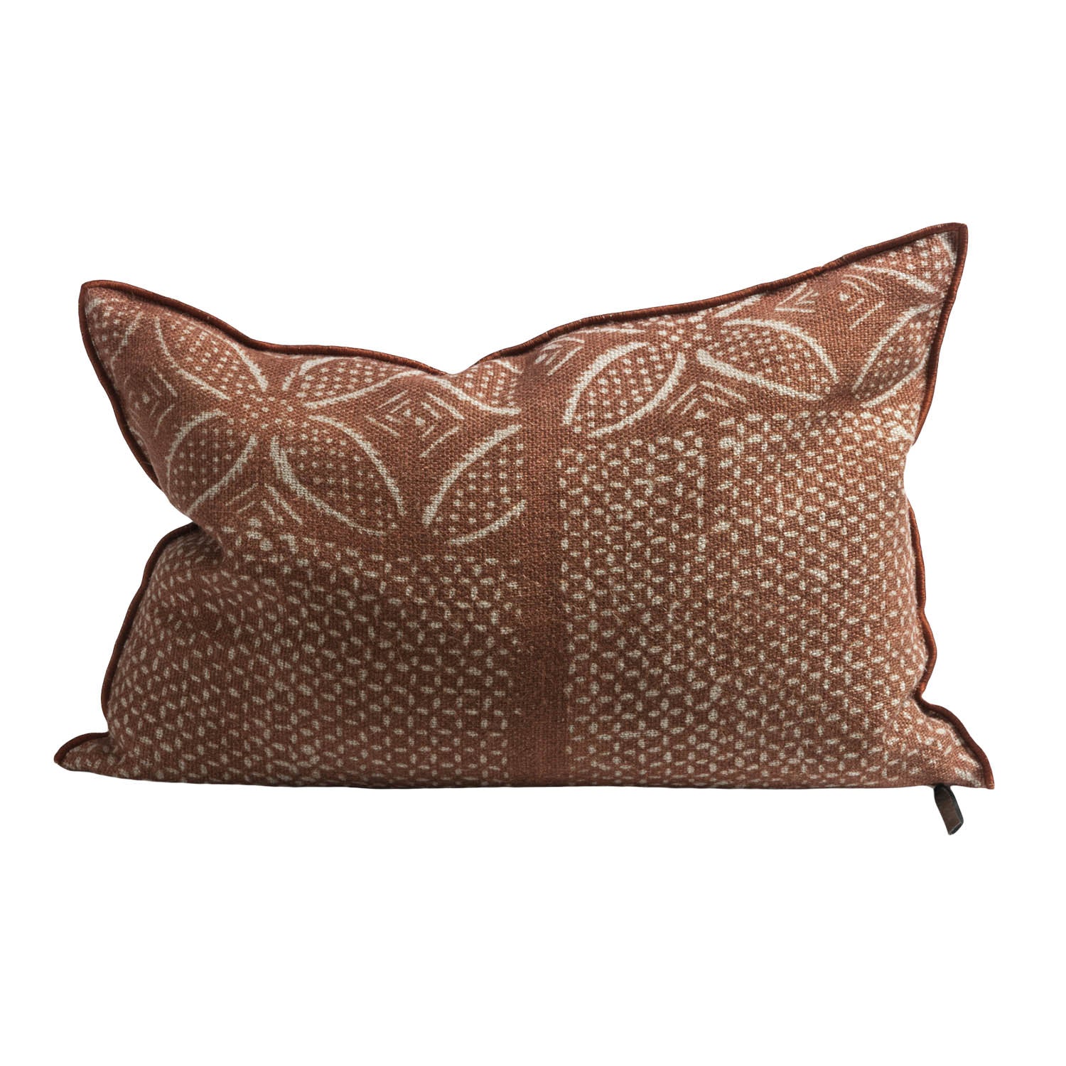 Wabi Sabi Linen Bogolan 16"x24" in Argile, from Maison De Vacances