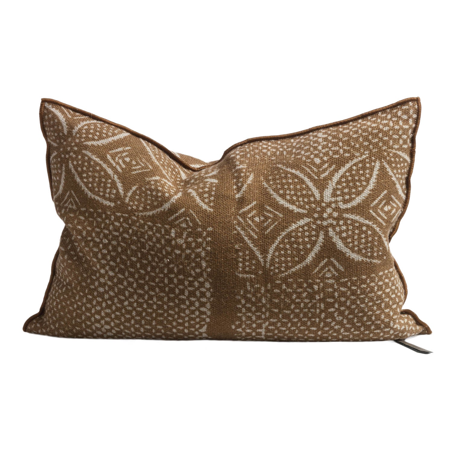 Wabi Sabi Linen Bogolan 16"x24" in Savane, from Maison De Vacances