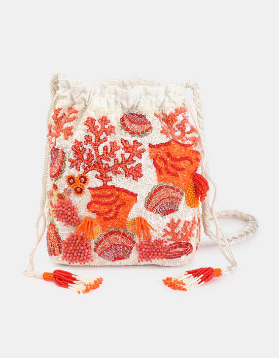 Coral Bucket Bag, from Olivia Dar