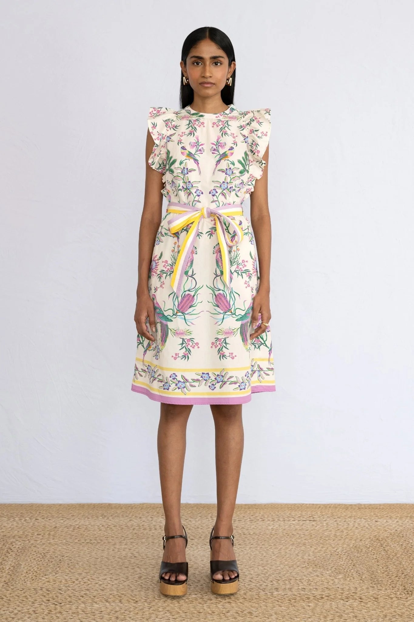 Bulbul Dress in Botany Bay Afterglow, from Banjanan