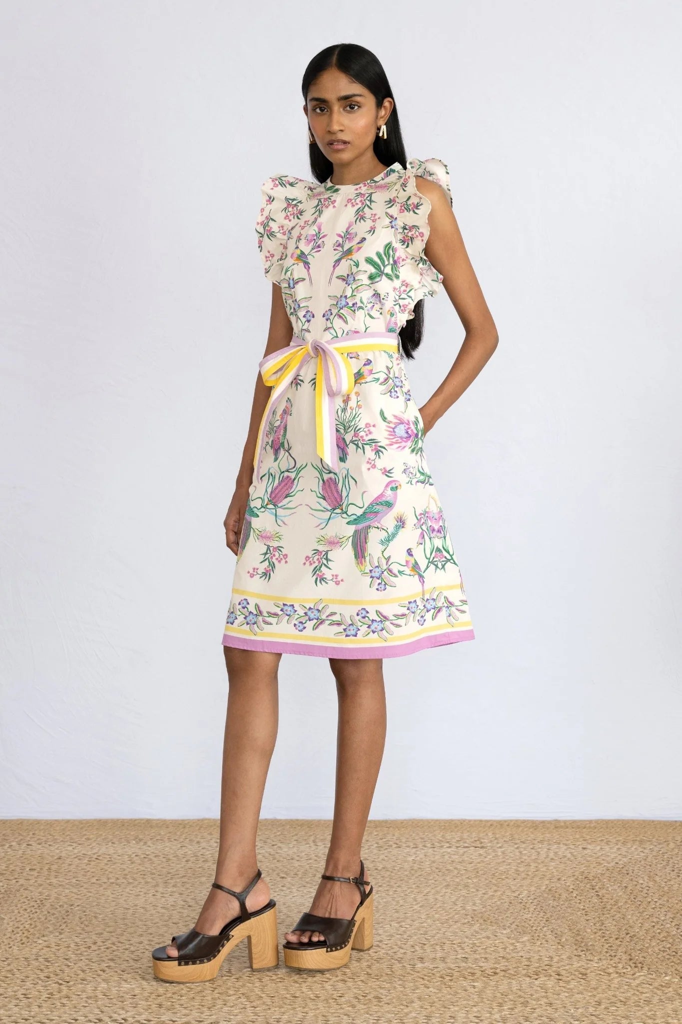 Bulbul Dress in Botany Bay Afterglow, from Banjanan