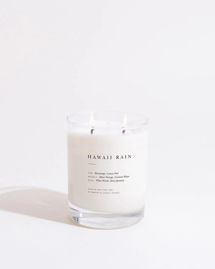 Hawaii Rain 2-Wick, from Brooklyn Candle Studio