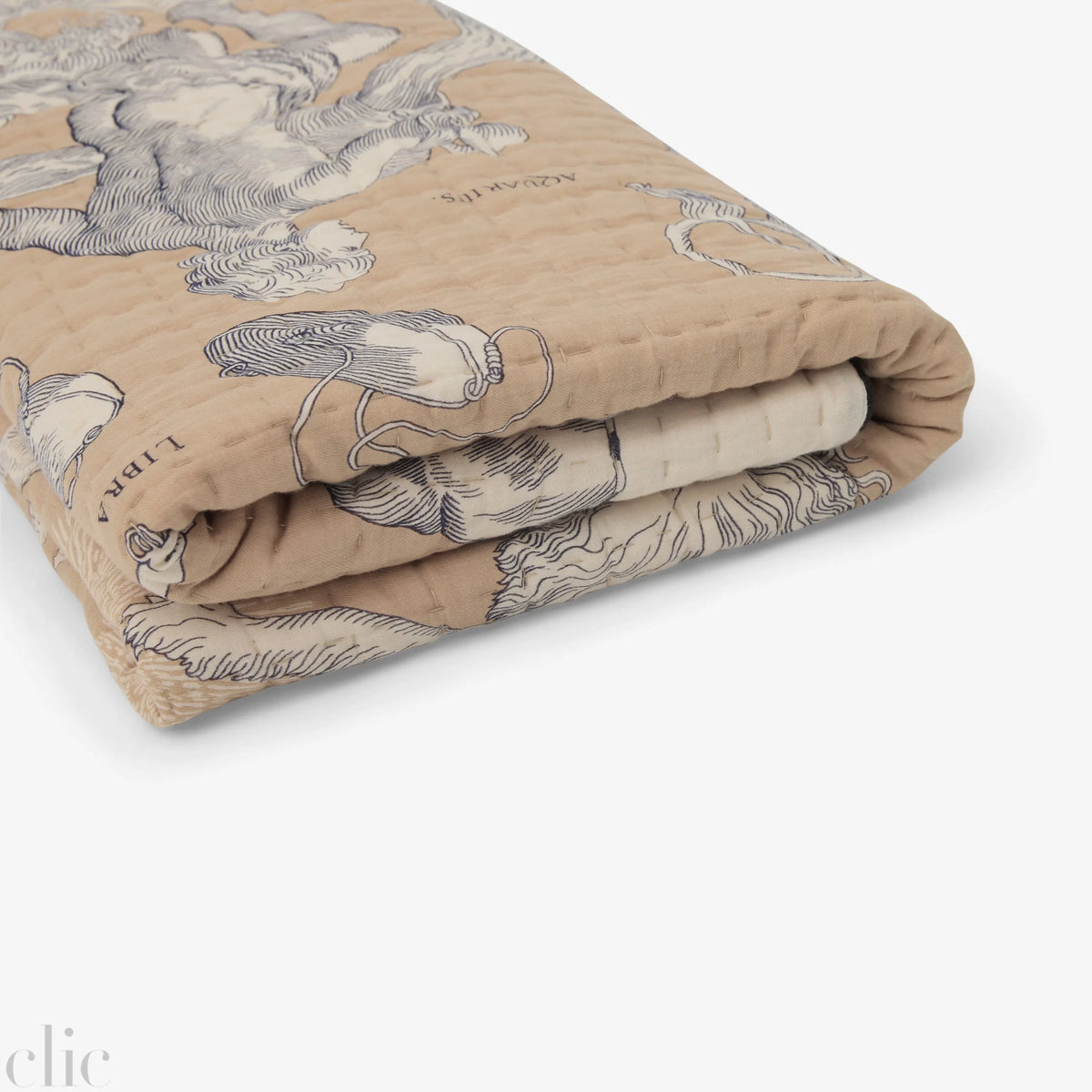 Astrologie Quilted Cover in Beige, from Inoui Editions