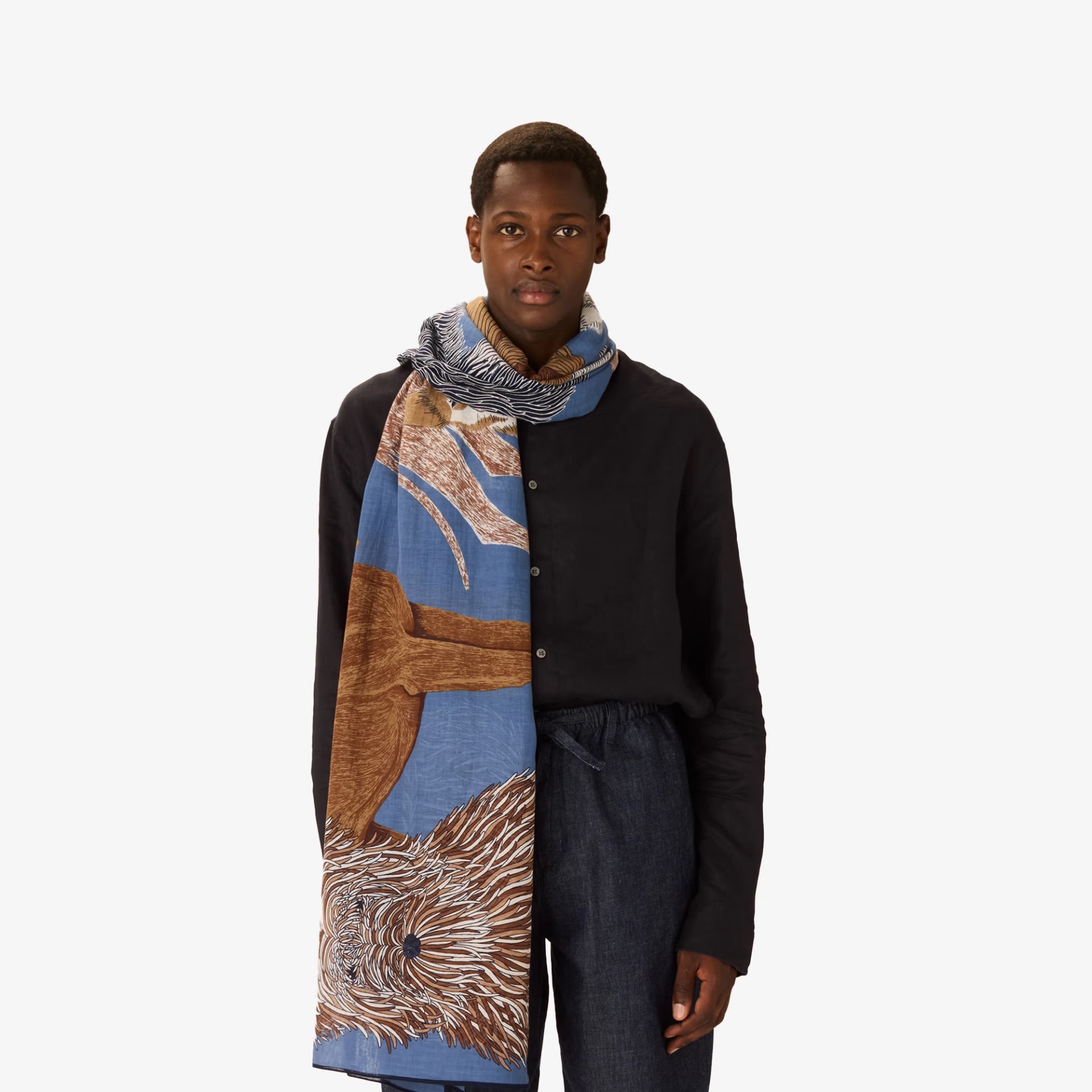 Toutou Scarf in Blue, from Inoui Editions