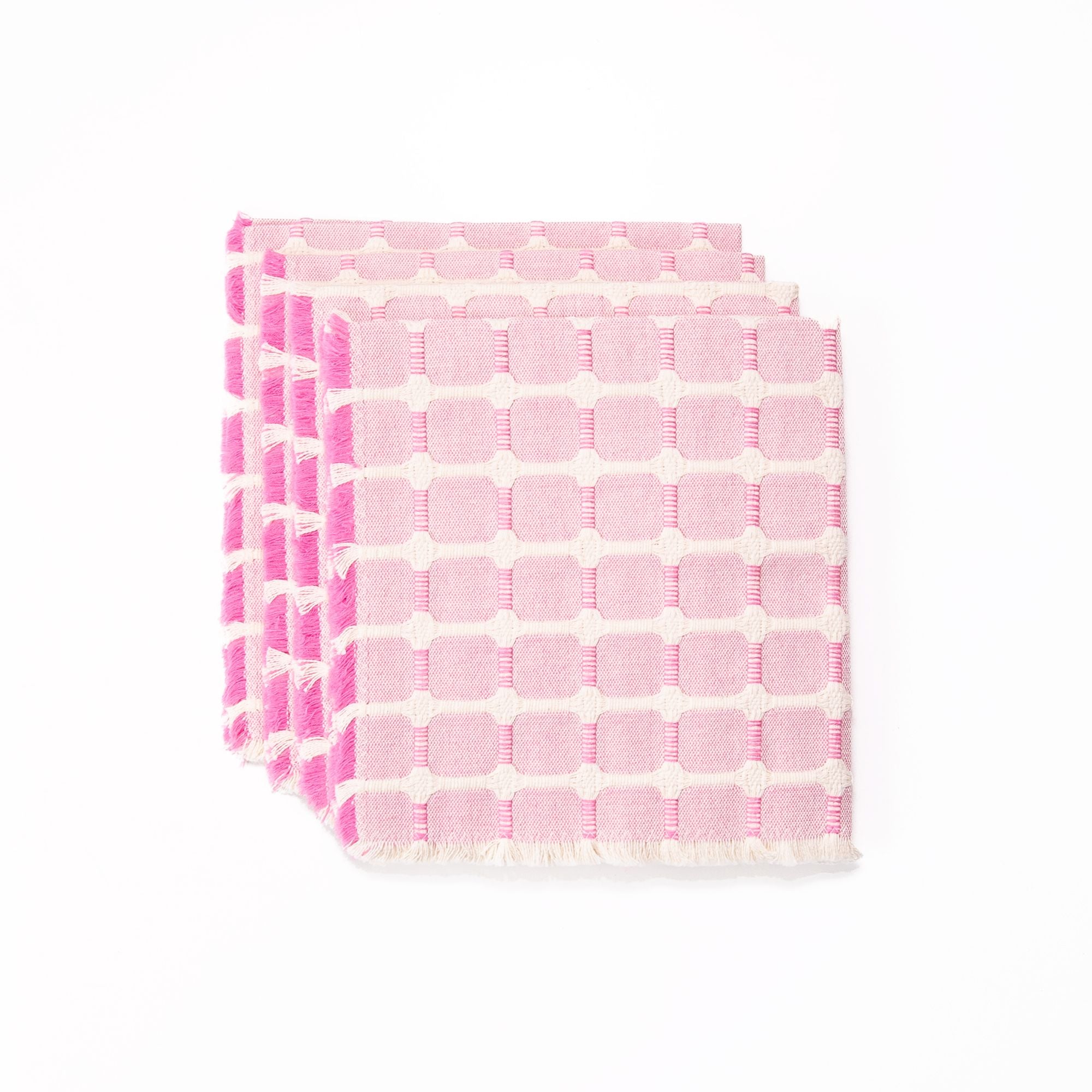Set of 4 Hopsack Napkins in Bazooka, from Dove and Donkey