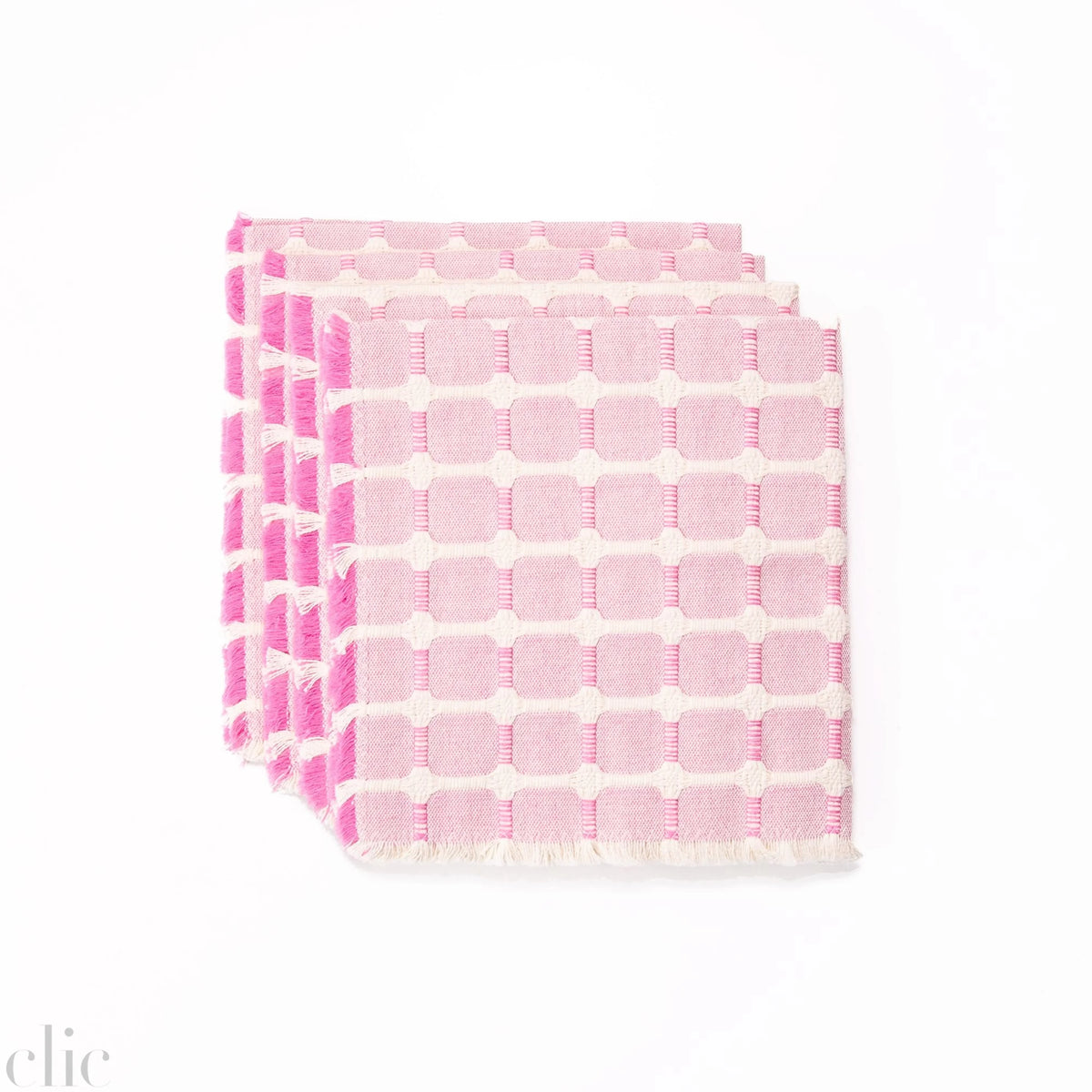 Set of 4 Hopsack Napkins in Bazooka, from Dove and Donkey