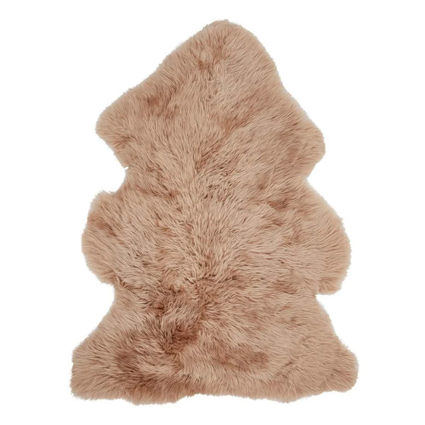 Long Wool Sheepskin Rug in Warm Sand, from Natures Collection