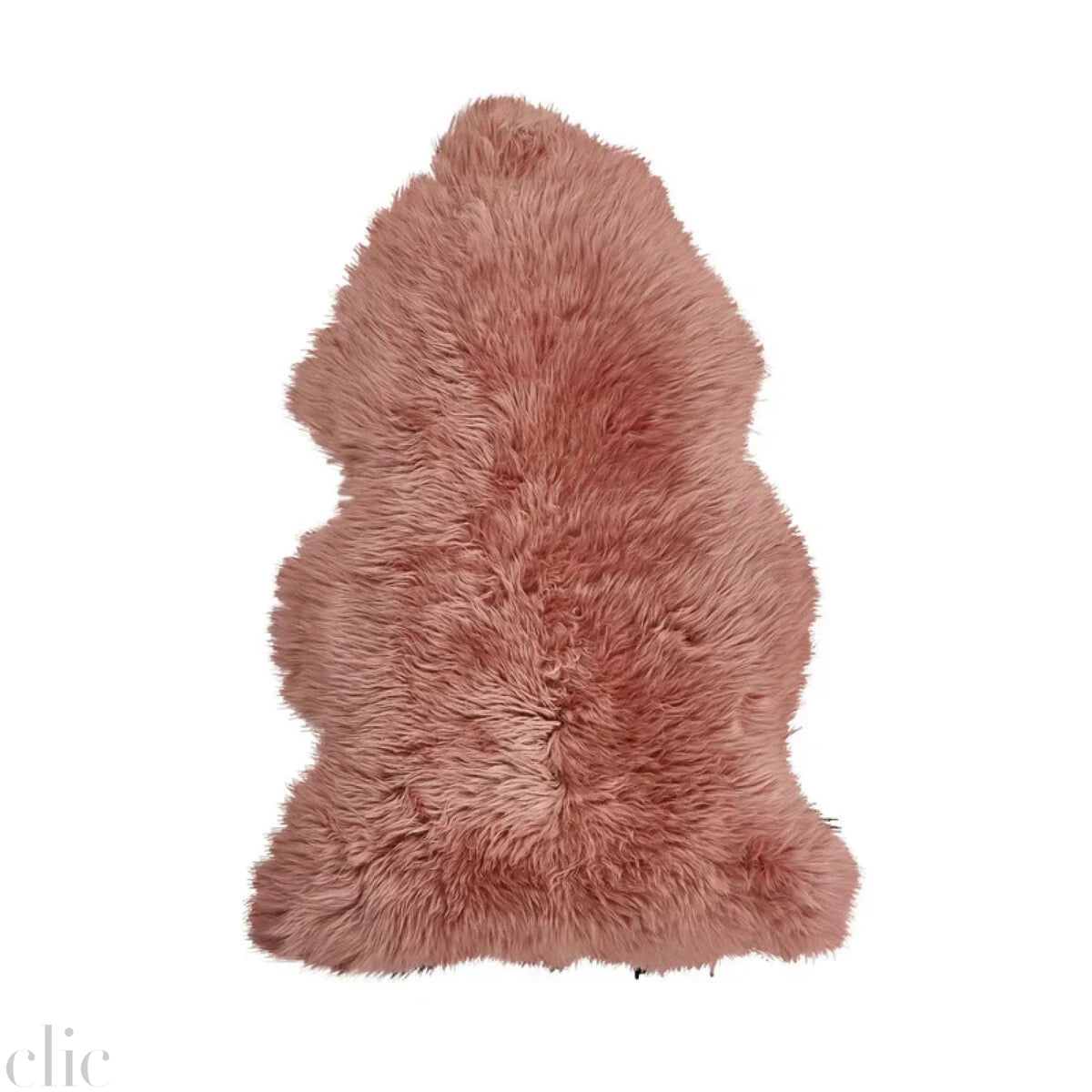 Jumbo Long Wool Sheepskin Rug in Rosa