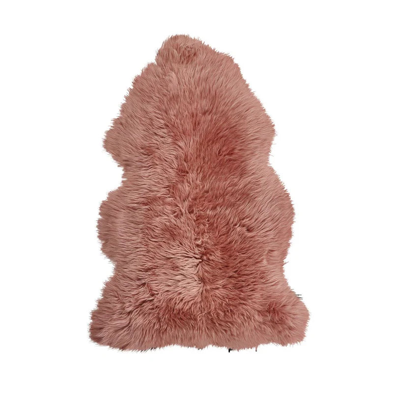 Jumbo Long Wool Sheepskin Rug in Rosa, from Natures Collection