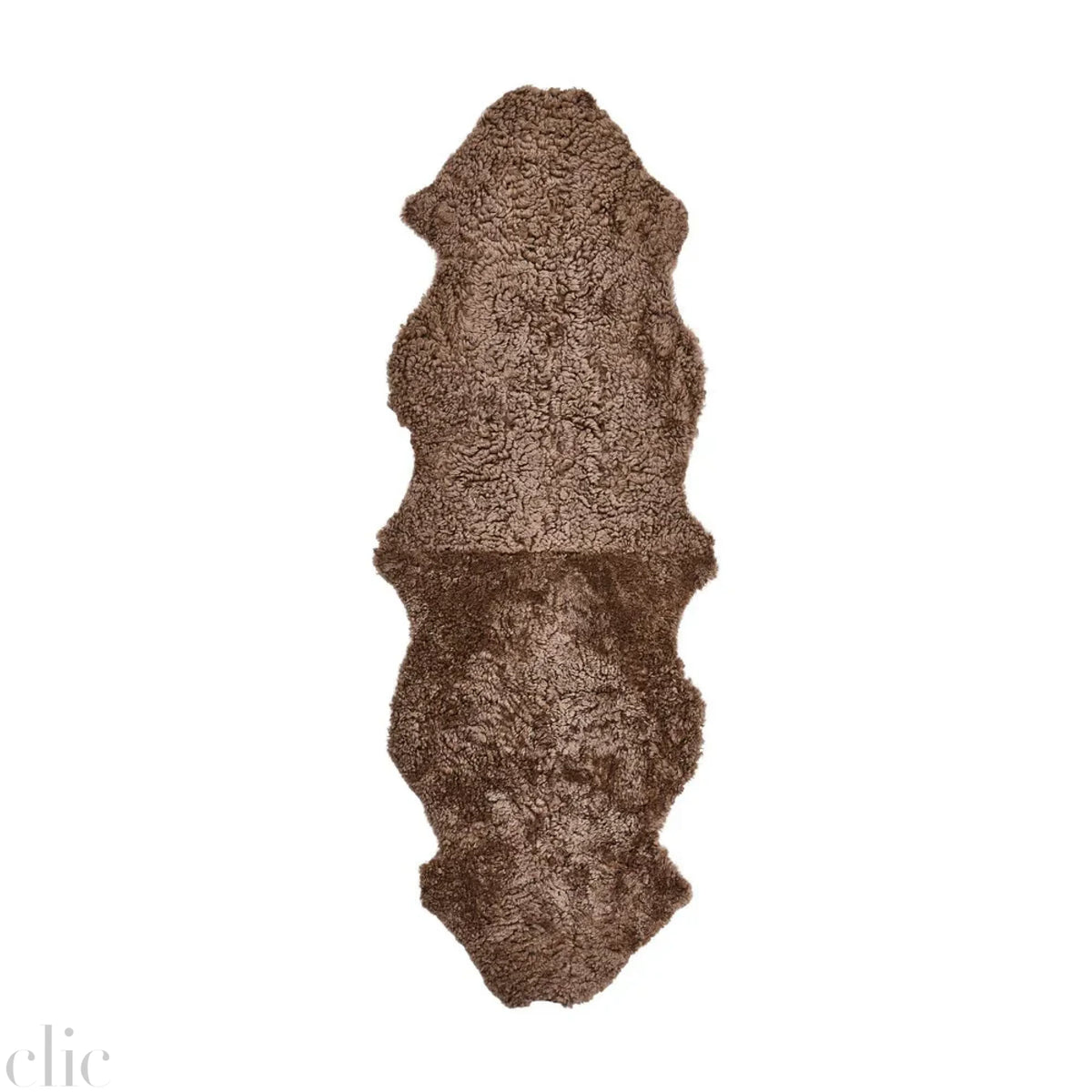 Curly Sheepskin Rug in Taupe