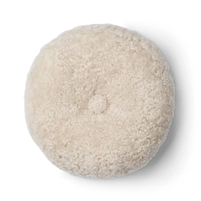 Sheepskin Double-sided Round Cushion, from Natures Collection