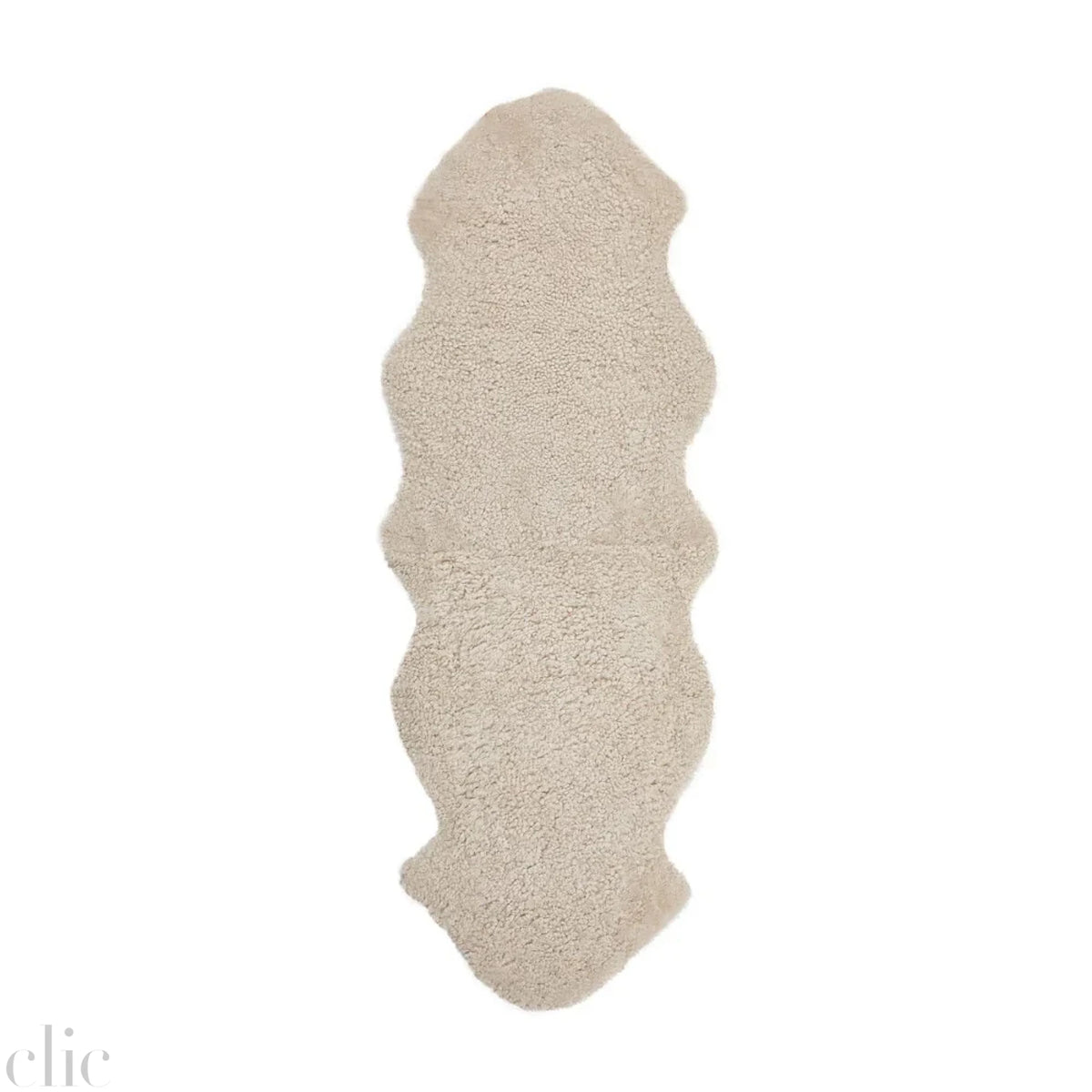 Curly Sheepskin Rug in Pearl
