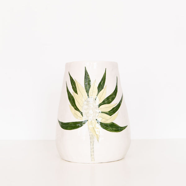 Large Flower Vase in White, from Gemma Orkin Ceramics