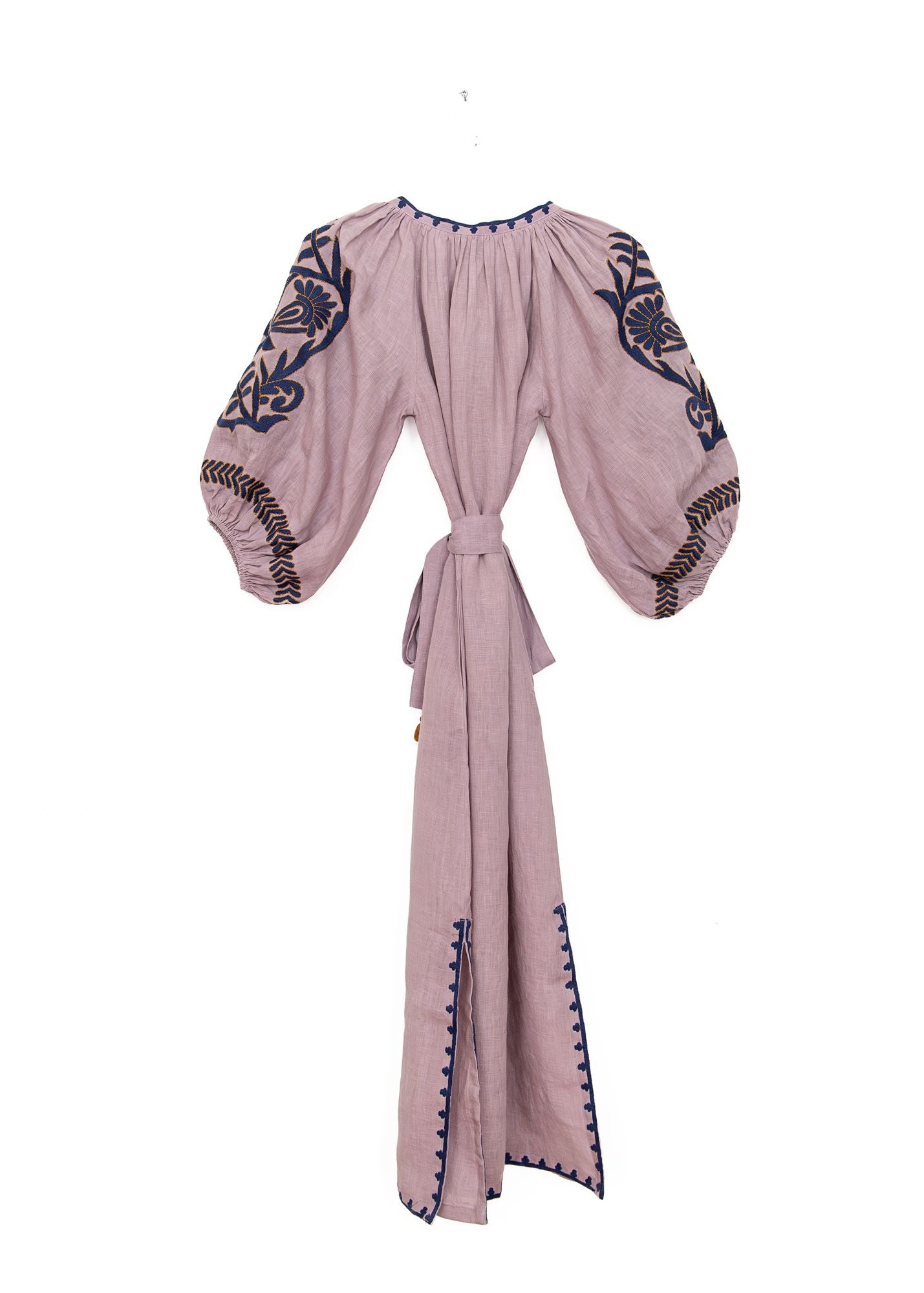 Vita Fleur Puff Veronica Dress in Ash Purple, from Benaras by Citrus