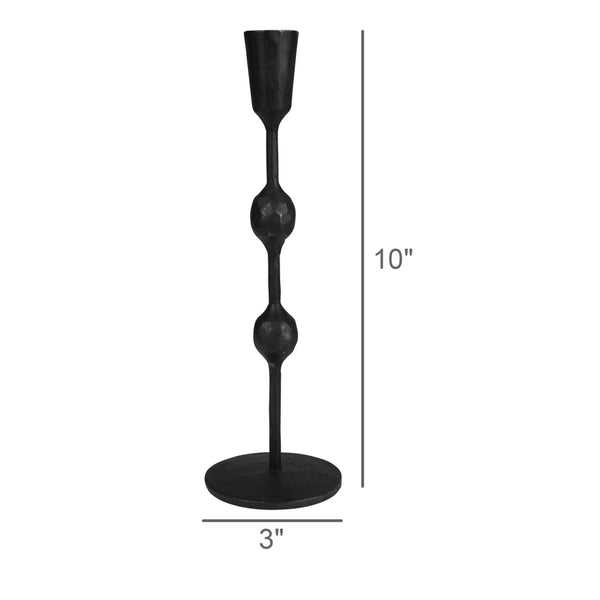 Medium Adonis Taper Iron Candle Holder, from HomArt