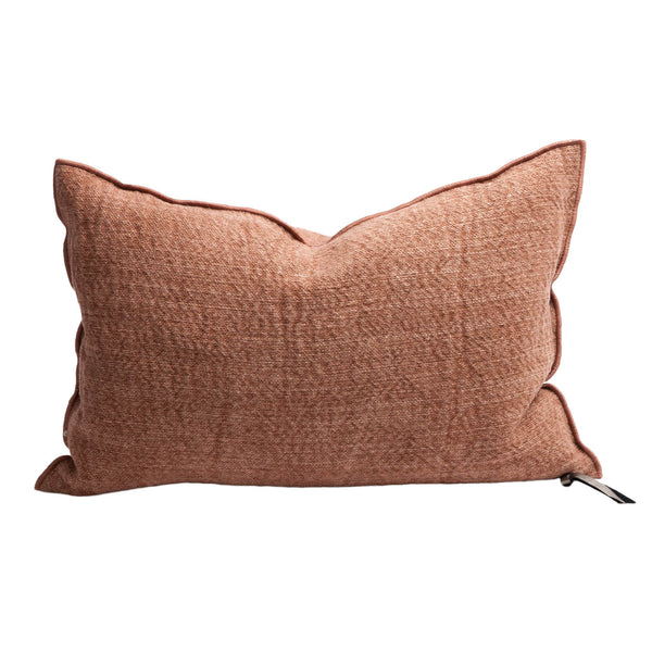 Canvas Nomade Pillow 16"x24" in Argile, from Maison De Vacances