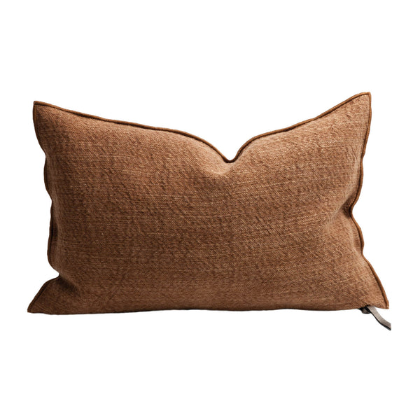 Canvas Nomade Pillow 16"x24" in Terracotta, from Maison De Vacances