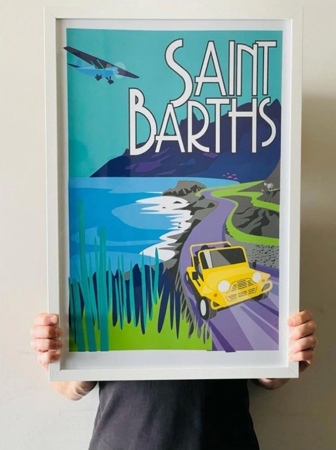 Saint Barth's Into the Wild Print