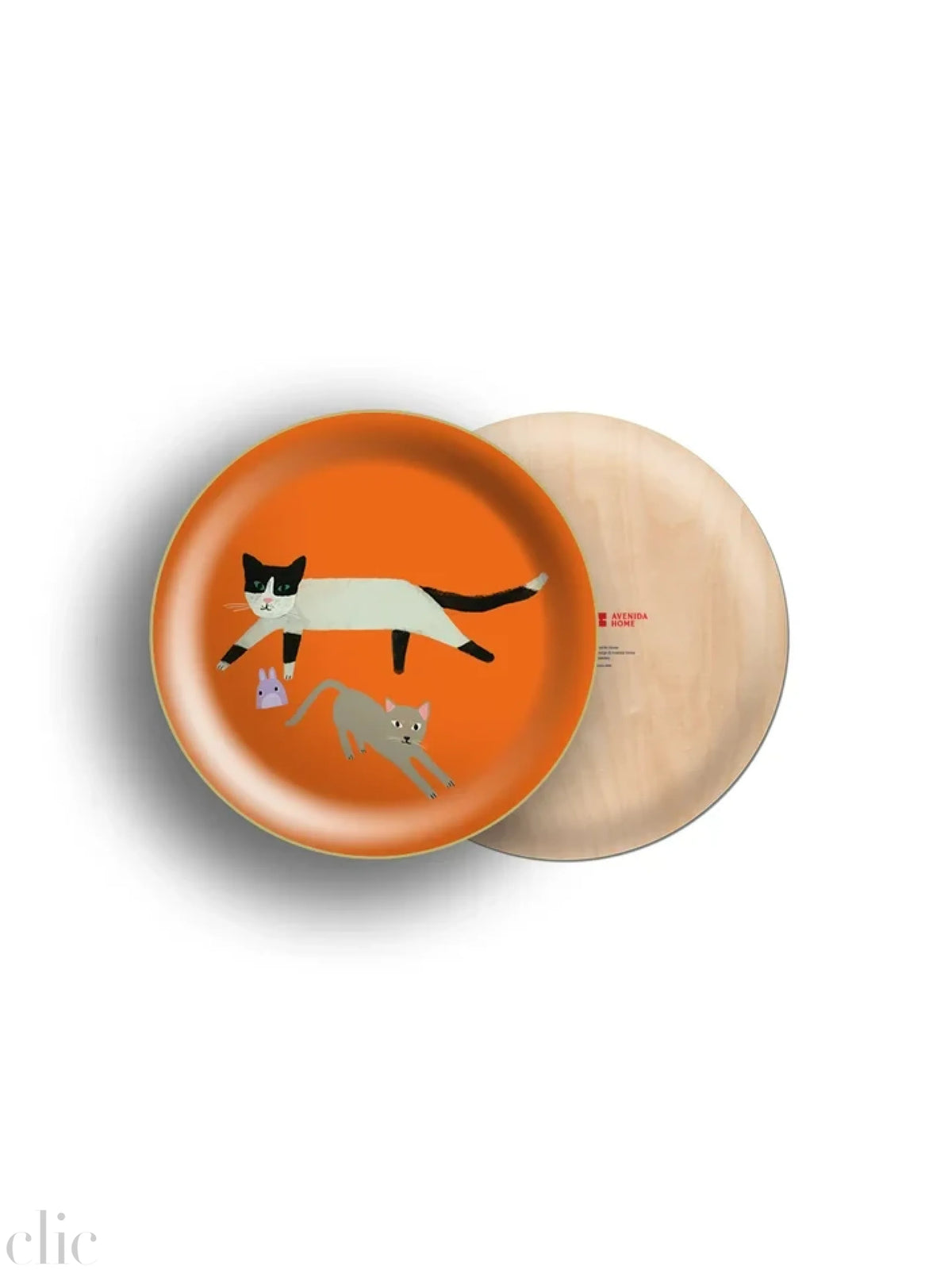 Cats and Toy Mini Tray in Orange, from Avenida Home