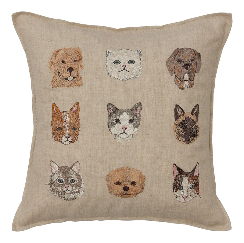 Cats and Dogs Pillow, from Coral & Tusk