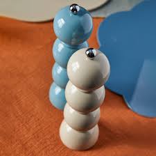 Bobbin Salt & Pepper Mill in Chambray Blue, from Addison Ross