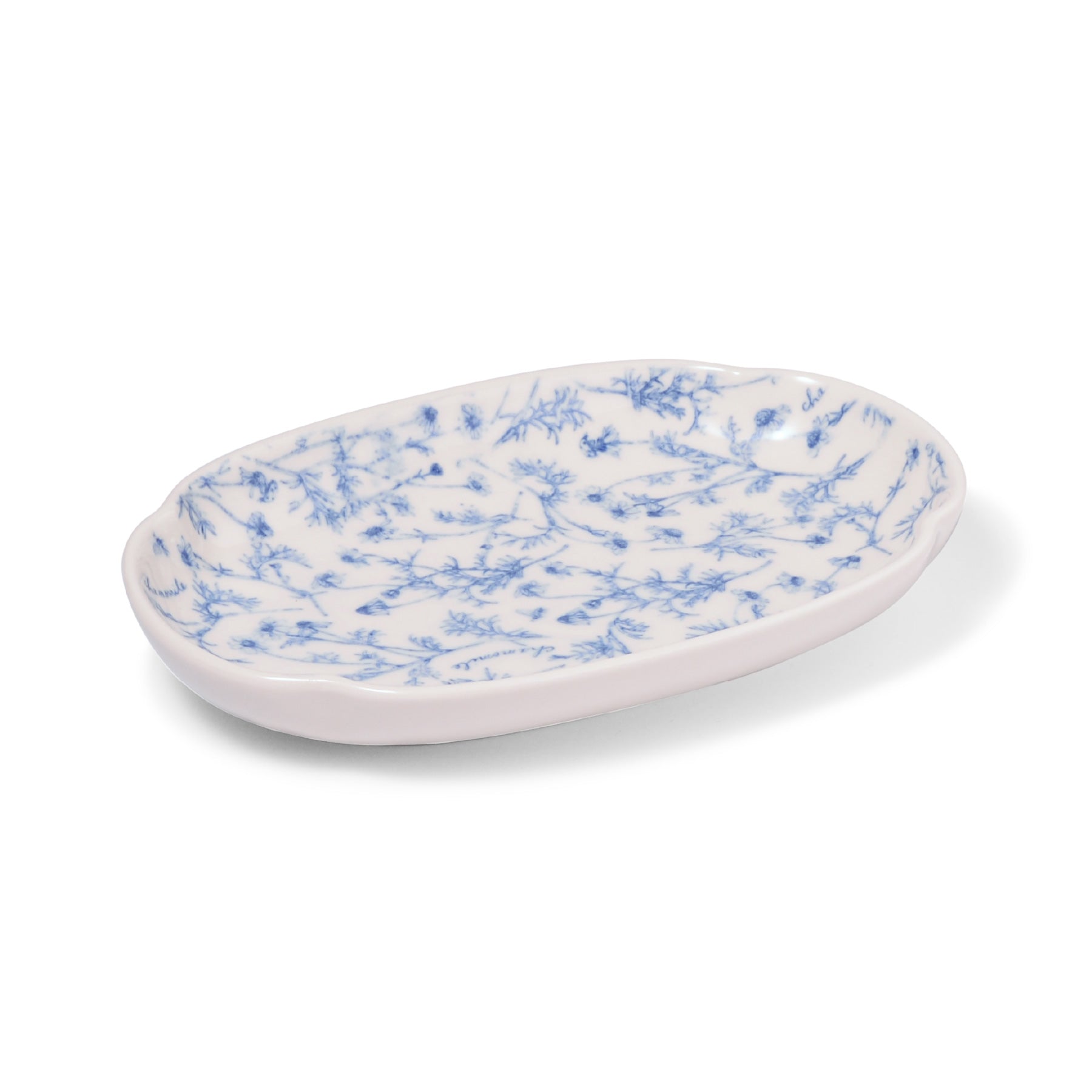 Chamomile Oval Plate, from Marumitsu Poterie