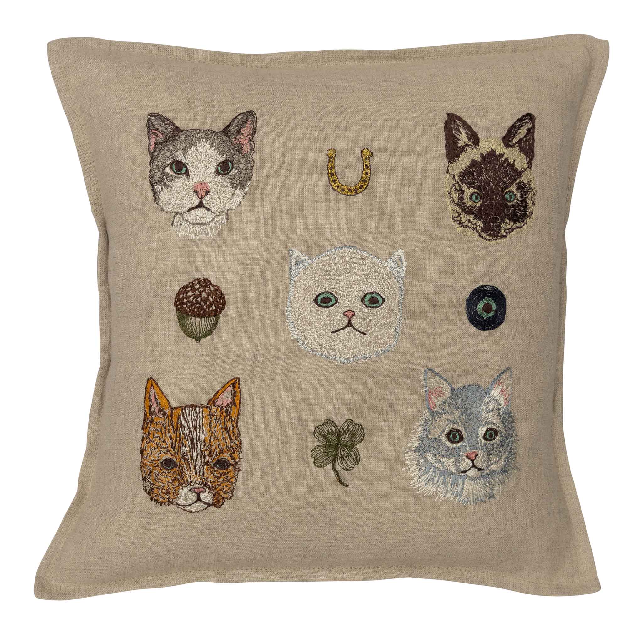 Charming Cats Pillow, from Coral & Tusk