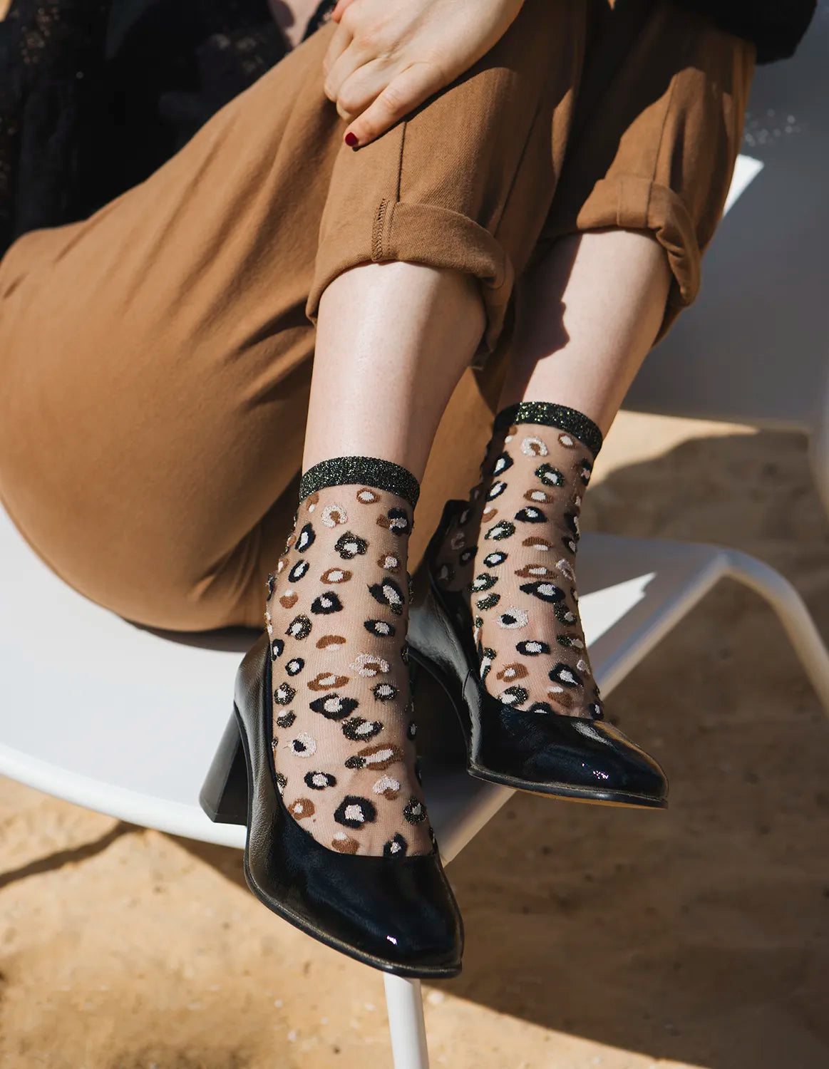 Horseshoe Bend Socks in Gold, from Atelier St Eustache