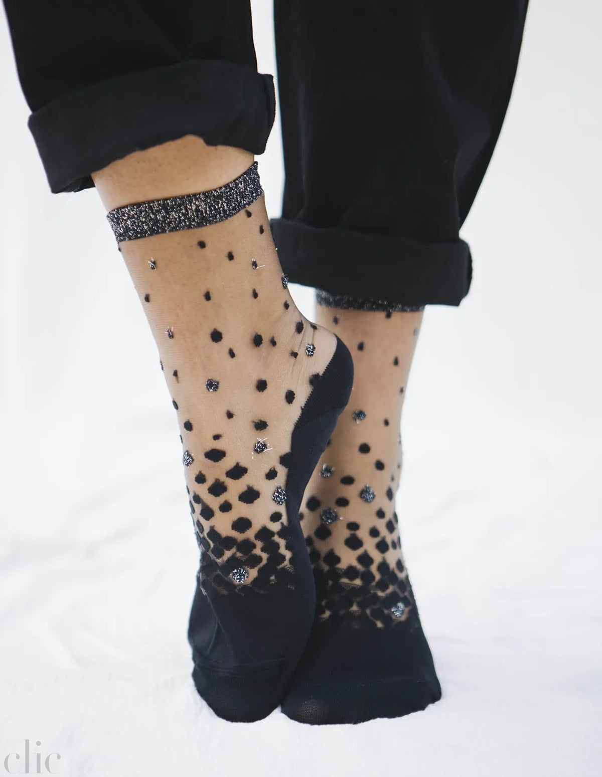 Nakamegura Socks in Silver, from Atelier St Eustache