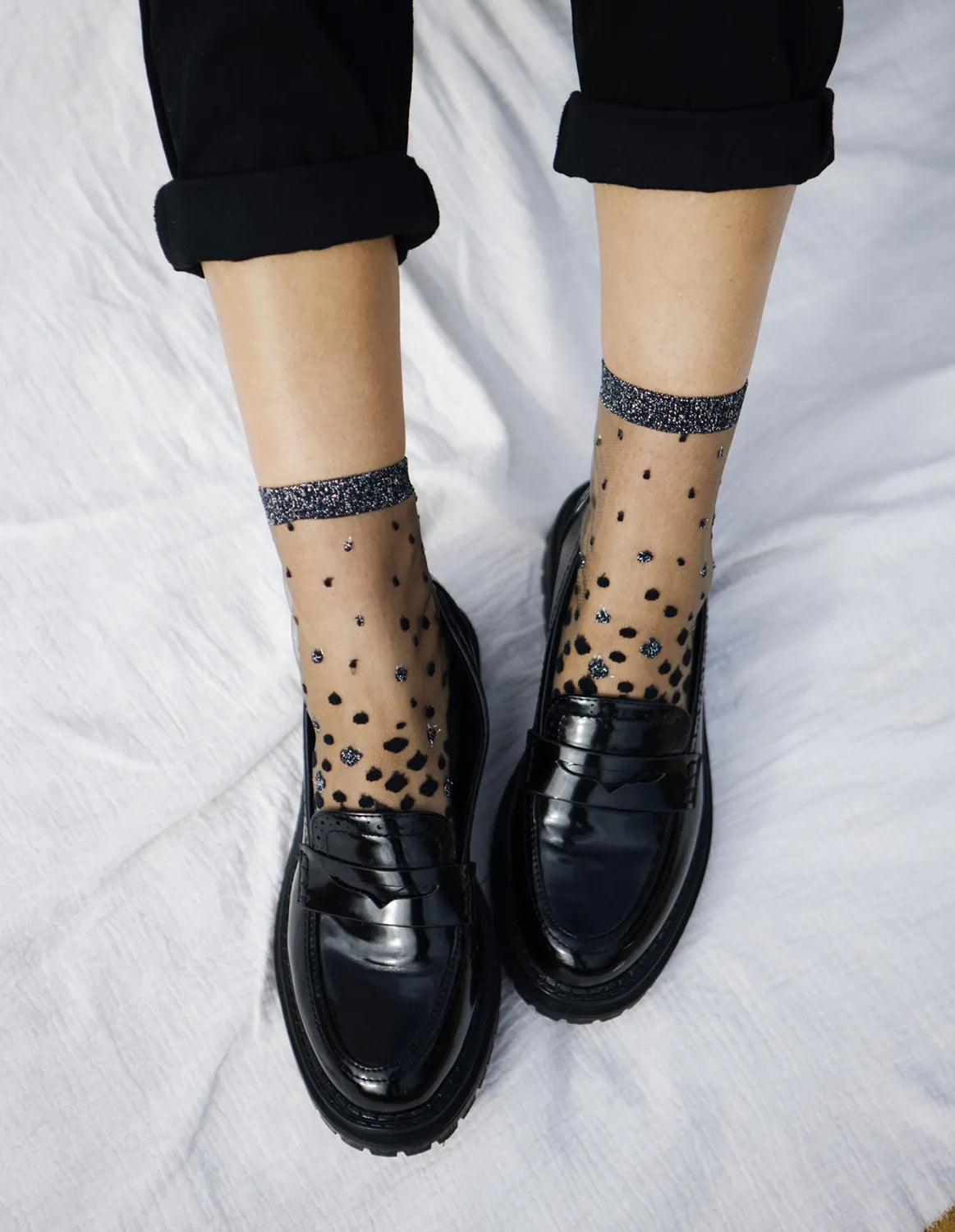 Nakamegura Socks in Silver, from Atelier St Eustache