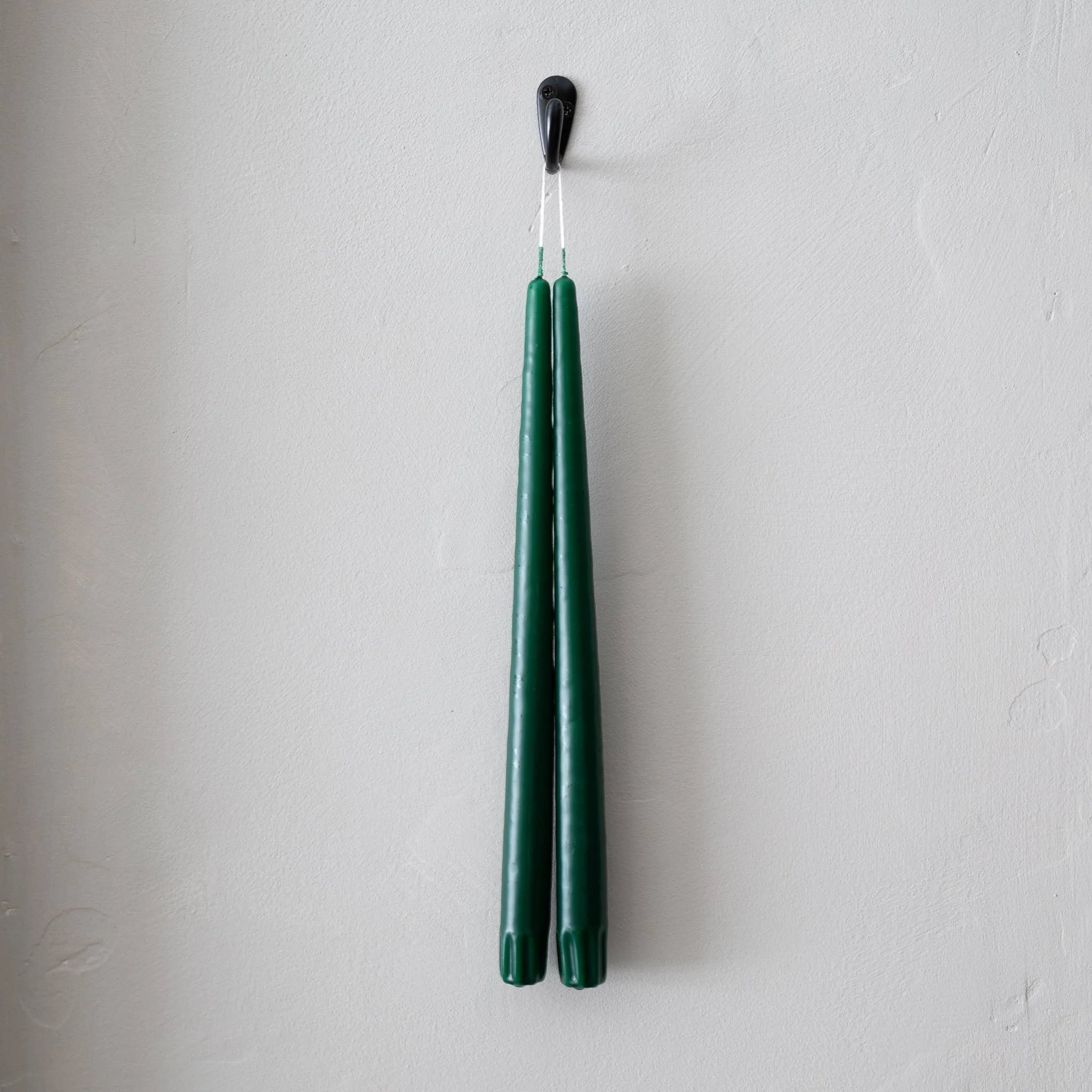 Taper Candles Pair in Christmas Green, from Socco Living