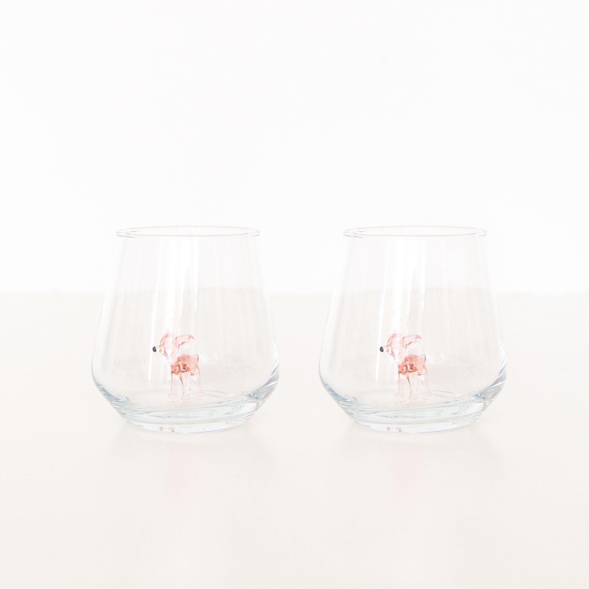 Bambi Drinking Glass in Pink, from Minizoo