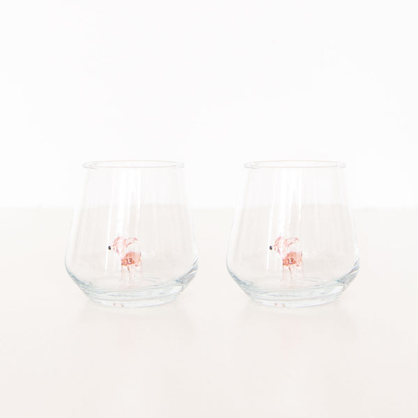 Bambi Drinking Glass in Pink, from Minizoo