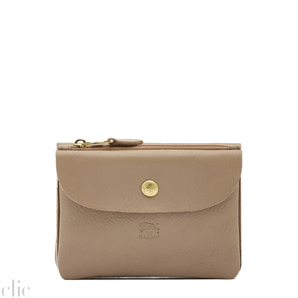 Classic Pouch in Beige Vasari, from IL Bisonte