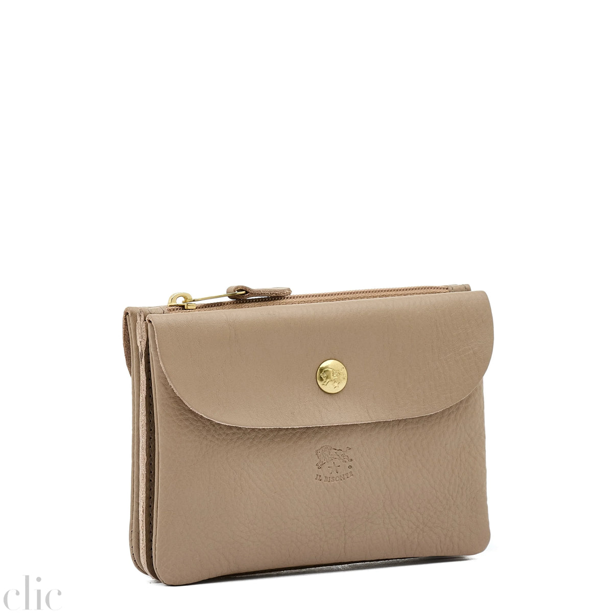 Classic Pouch in Beige Vasari, from IL Bisonte